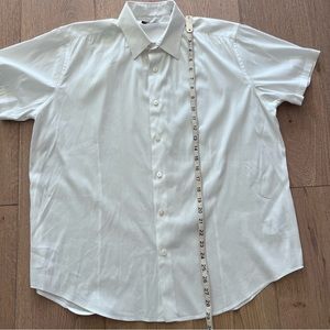 Theory Men’s stretch cotton short sleeve shirt. Excellent condition. Size Large